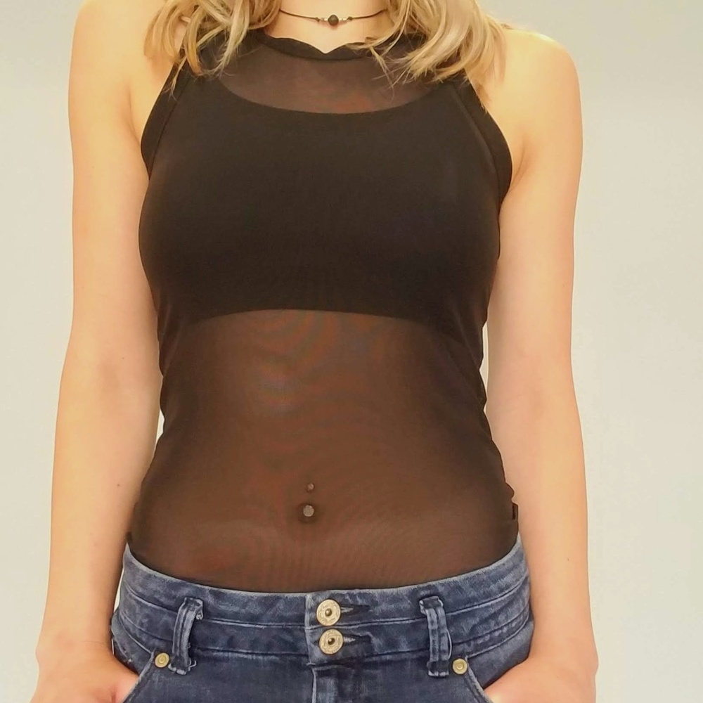 Mesh Tank Joah Brown M/L NWOT